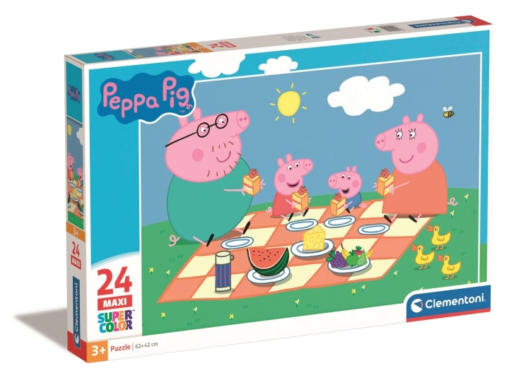 Clementoni Puslespil Maxi, Peppa Pig, 24 brikker - (I-24028) i gruppen LEGETØJ, BØRN & BABY / Legetøj / børns puslespil hos TP E-commerce Nordic AB (D24349)