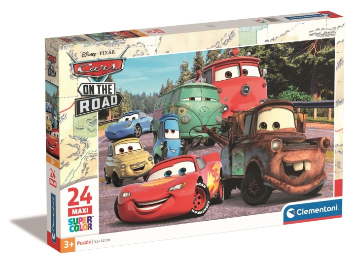 Clementoni Puslespil Maxi, Disney Cars on the Road - (I-24239) i gruppen LEGETØJ, BØRN & BABY / Legetøj / børns puslespil hos TP E-commerce Nordic AB (D24350)
