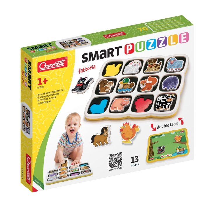 Quercetti Smart Puzzle Farm - (QU-0230) i gruppen LEGETØJ, BØRN & BABY / Legetøj / børns puslespil hos TP E-commerce Nordic AB (D24357)