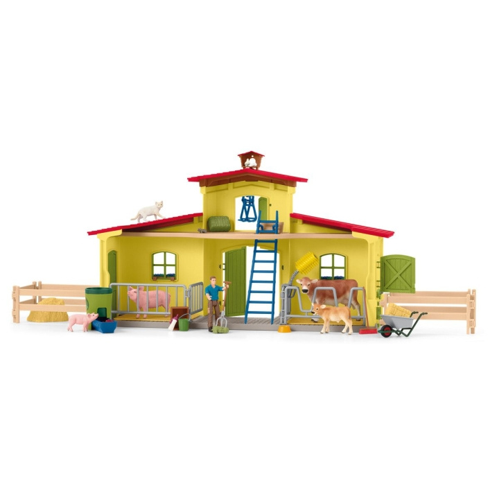Schleich Farm World - Stor bondegård med dyr og tilbehør (42605) i gruppen LEGETØJ, BØRN & BABY / Legetøj / Legesæt hos TP E-commerce Nordic AB (D24390)