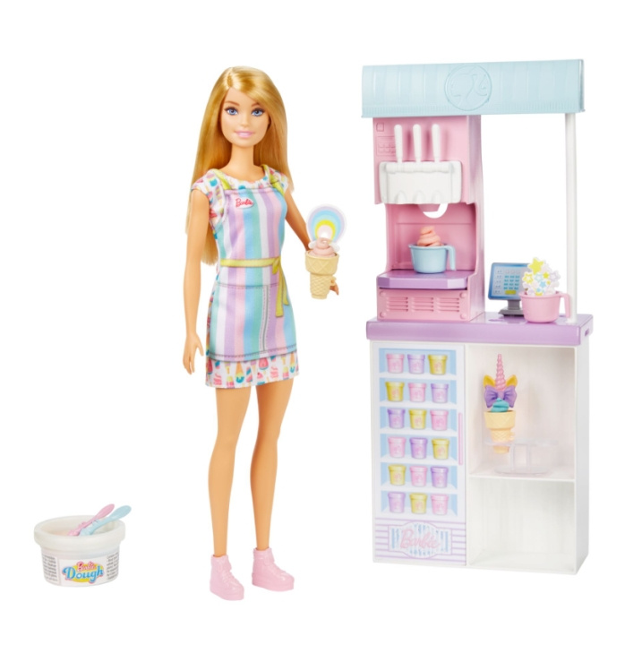 Barbie Legesæt med isbutiksejer (HCN46) i gruppen LEGETØJ, BØRN & BABY / Legetøj / Legesæt hos TP E-commerce Nordic AB (D24495)