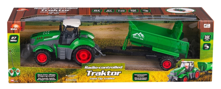 Bull R/C-traktor med anhænger (41616) i gruppen LEGETØJ, BØRN & BABY / Radiostyrede / Andet hos TP E-commerce Nordic AB (D24505)
