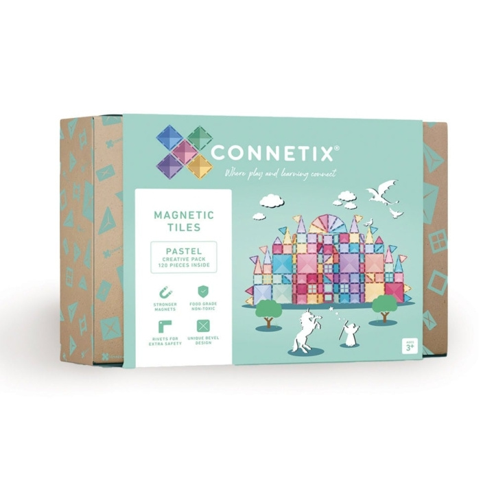 Connetix Pastel Creative Pack 120 Pieces (CT-P-00120-CR) i gruppen LEGETØJ, BØRN & BABY / Legetøj / Legesæt hos TP E-commerce Nordic AB (D24528)