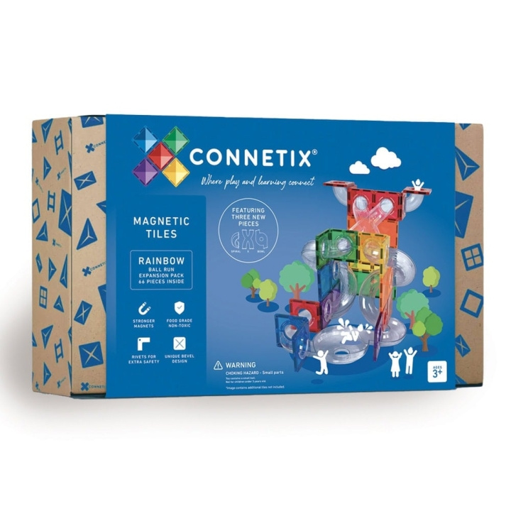 Connetix Ball Run-udvidelsespakke - Regnbue (CT-R-00066-BR) i gruppen LEGETØJ, BØRN & BABY / Legetøj / Legesæt hos TP E-commerce Nordic AB (D24530)