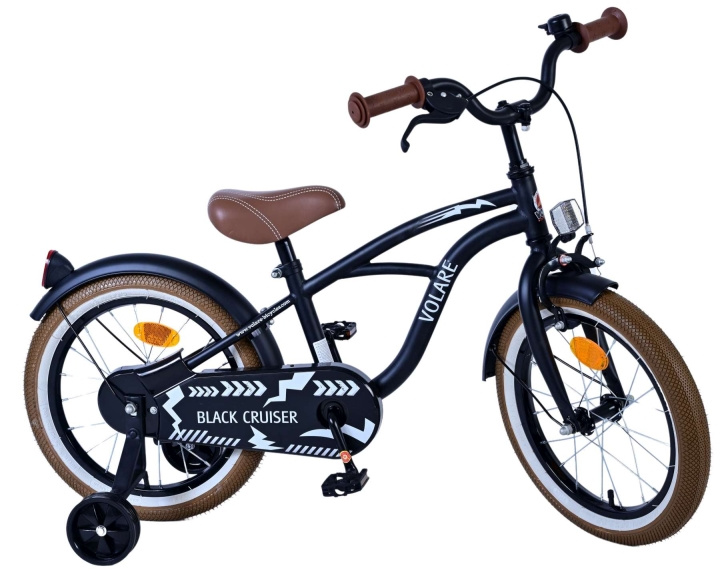 Volare Children\'s Bicycle 16 - Black Cruiser (21602-SACB) i gruppen LEGETØJ, BØRN & BABY / Udeleg & Sport / Cykler og scootere hos TP E-commerce Nordic AB (D24546)