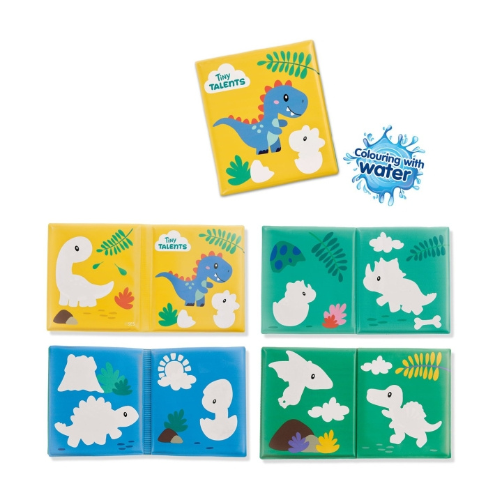 SES Creative Badetid - farvelægning med vand Dino-badebog - (S13215) i gruppen LEGETØJ, BØRN & BABY / Pleje, sundhed og hygiejne / Bad hos TP E-commerce Nordic AB (D24547)