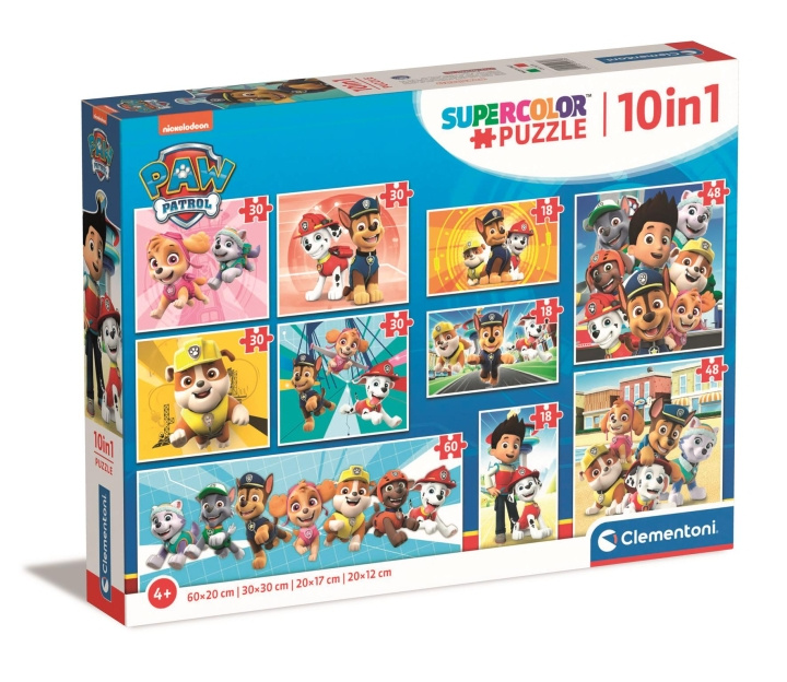 Clementoni Puslespil 10-i-1 Paw Patrol, 18, 30, 48 og 60 brikker - (I-20270) i gruppen LEGETØJ, BØRN & BABY / Legetøj / børns puslespil hos TP E-commerce Nordic AB (D24651)