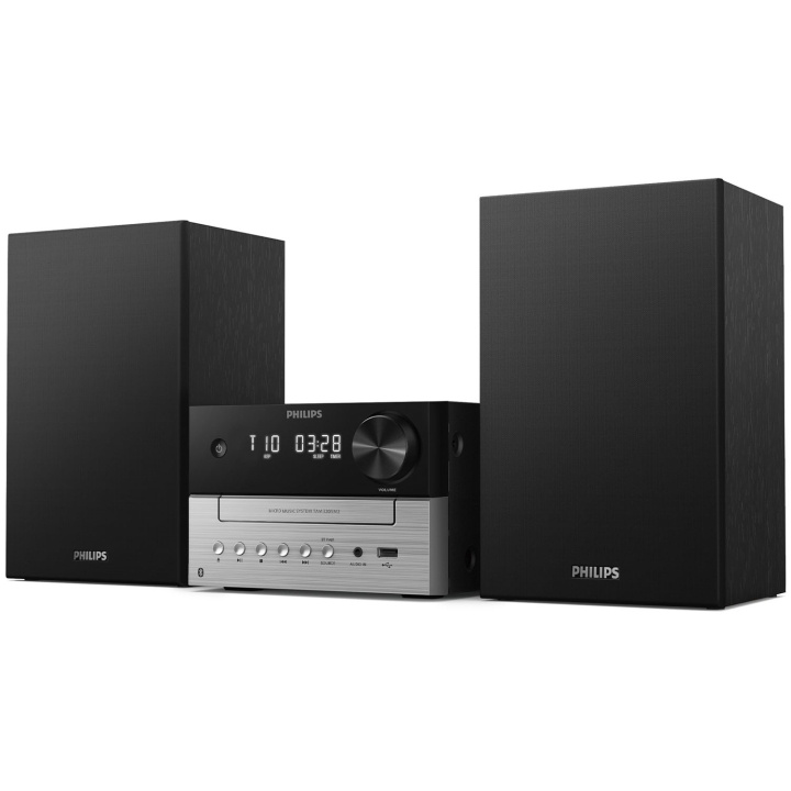 Philips Musik-anläggning Radio CD USB Bluetooth TAM3205MKII/12 Svart/Silver i gruppen HJEMMEELEKTRONIK / Lyd & billede / Hjemmebiograf, HiFi & Bærbar / Kompakt stereo & pladespiller hos TP E-commerce Nordic AB (D24740)