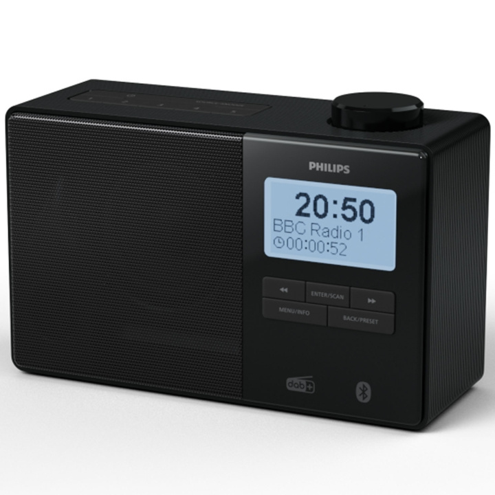 Philips Radio DAB+/FM Bluetooth TAR5600/10 Svart i gruppen HJEMMEELEKTRONIK / Lyd & billede / Hjemmebiograf, HiFi & Bærbar / Radio og vækkeure / Radio hos TP E-commerce Nordic AB (D24743)
