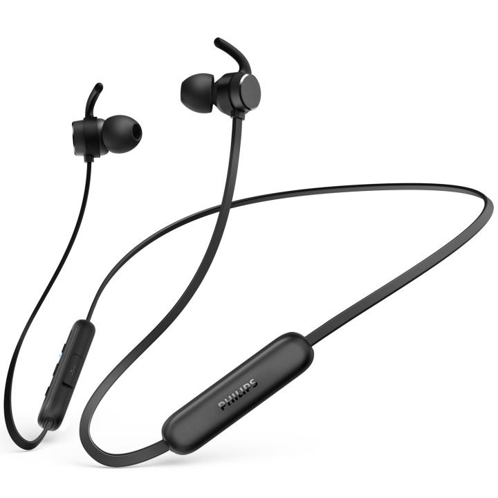 Philips Hörlurar In-Ear Nack-band IPX5 Svart i gruppen HJEMMEELEKTRONIK / Lyd & billede / Hovedtelefoner & Tilbehør / Hovedtelefoner hos TP E-commerce Nordic AB (D24748)