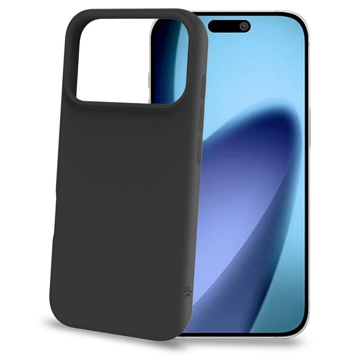 Celly Cromo Soft rubber case iPhone 17 Pro Svart i gruppen SMARTPHONES & TABLETS / Mobil Beskyttelse / Apple / iPhone 17 hos TP E-commerce Nordic AB (D24763)