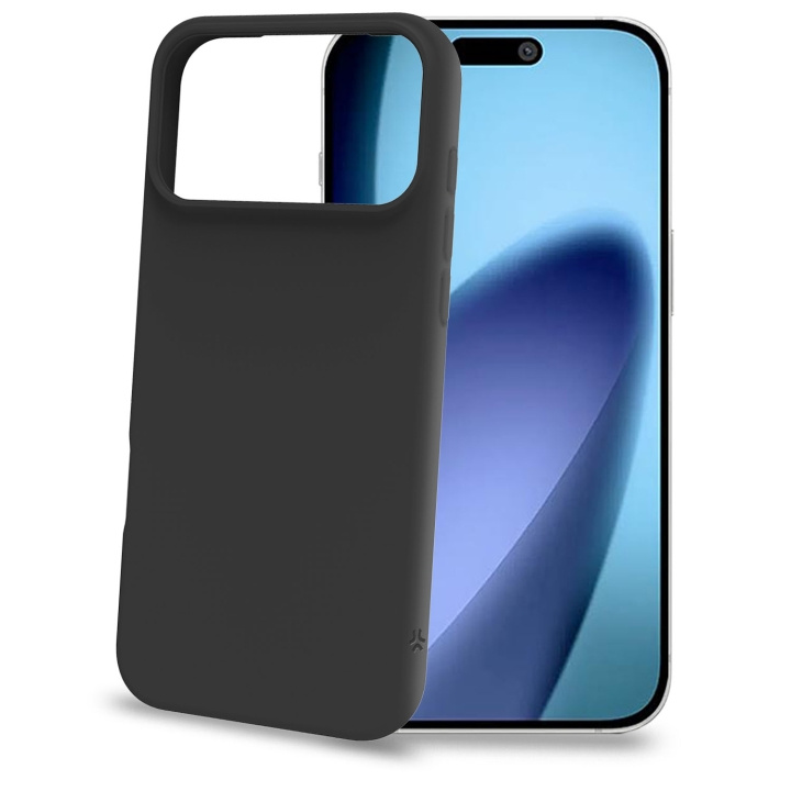 Celly Cromo Soft rubber case iPhone 17 Pro Max Svart i gruppen SMARTPHONES & TABLETS / Mobil Beskyttelse / Apple / iPhone 17 hos TP E-commerce Nordic AB (D24764)
