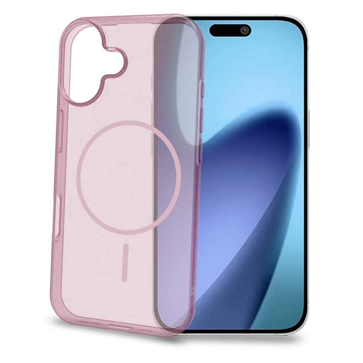 Celly Magsand MagSafe-kompatibelt skal iPhone 17 Rosa i gruppen SMARTPHONES & TABLETS / Mobil Beskyttelse / Apple / iPhone 17 hos TP E-commerce Nordic AB (D24773)