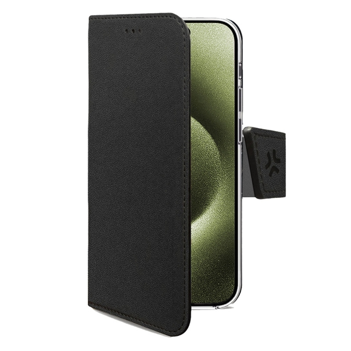 Celly Wally Wallet Case iPhone 17 Svart i gruppen SMARTPHONES & TABLETS / Mobil Beskyttelse / Apple / iPhone 17 hos TP E-commerce Nordic AB (D24777)