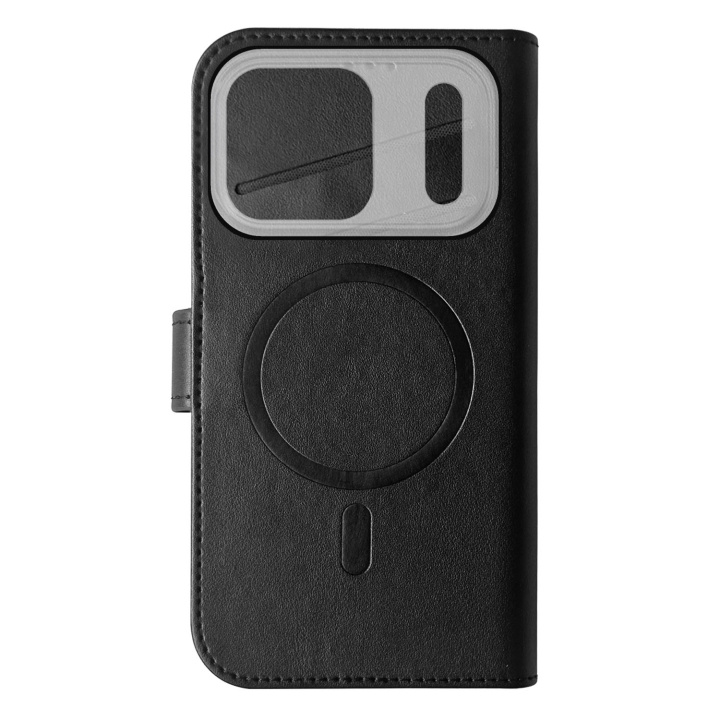 Celly Wallet Case MagSafe-kompatibel iPhone 17 Pro Svart i gruppen SMARTPHONES & TABLETS / Mobil Beskyttelse / Apple / iPhone 17 hos TP E-commerce Nordic AB (D24782)