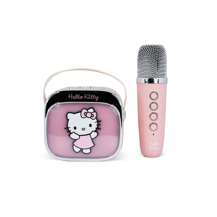 HELLO KITTY Karaokehøjttaler med Mikrofon Hello Kitty PopsingLED i gruppen HJEMMEELEKTRONIK / Lyd & billede / Håndholdte mikrofoner hos TP E-commerce Nordic AB (D24852)