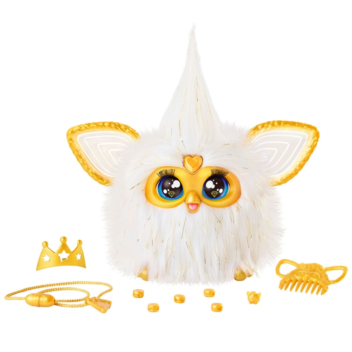 FURBY Interaktiv Plysdyr Gold Glam (EN) i gruppen LEGETØJ, BØRN & BABY / Babyleg (0-3 år) / Tøjdyr hos TP E-commerce Nordic AB (D24865)