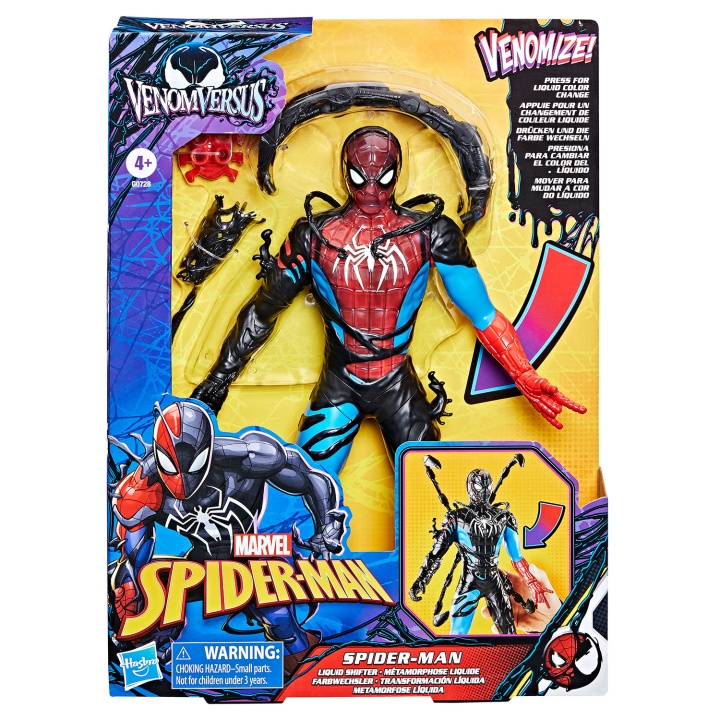 Marvel Spider-Man 11 Inch Venomversus Spider-Man Liquid Shifter i gruppen LEGETØJ, BØRN & BABY / Legetøj / Figurer, miniaturer og tilbehør hos TP E-commerce Nordic AB (D24882)