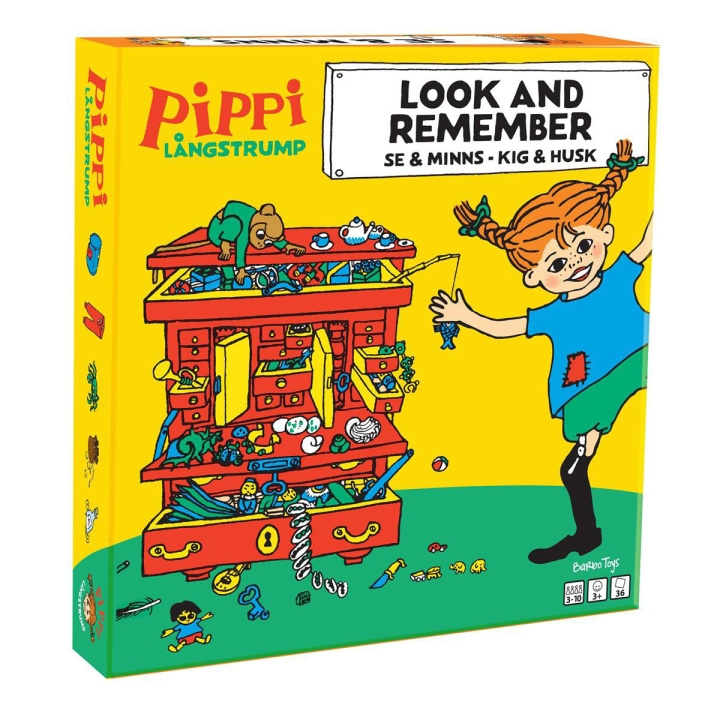 ASTRID LINDGREN Spil Look And Remember i gruppen LEGETØJ, BØRN & BABY / Spil / Brætspil hos TP E-commerce Nordic AB (D24892)