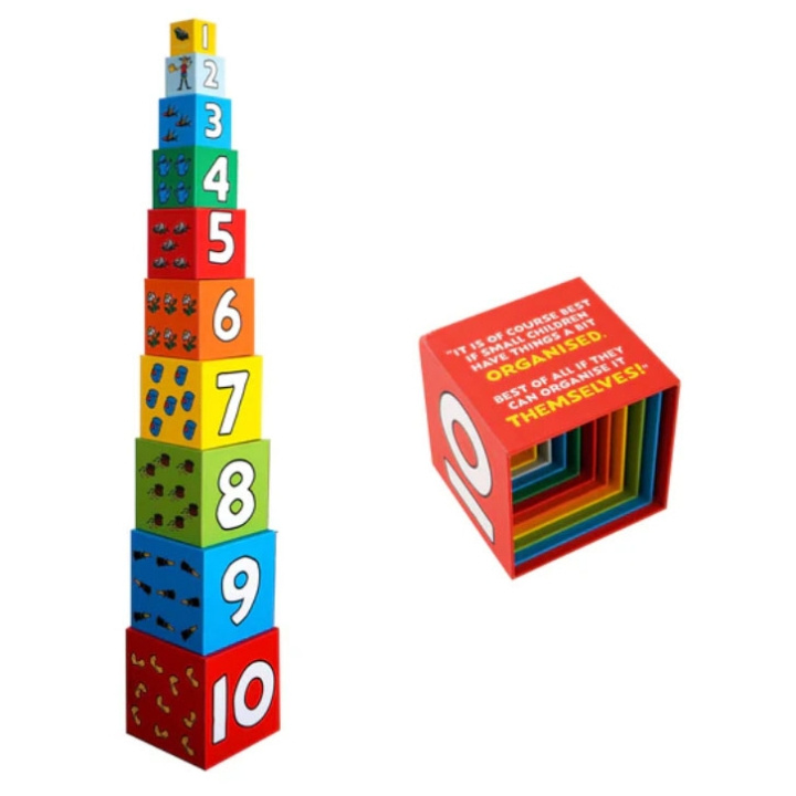 ASTRID LINDGREN Stacking Cubes i gruppen LEGETØJ, BØRN & BABY / Legetøj / Bygge legesager / Klodser hos TP E-commerce Nordic AB (D24895)