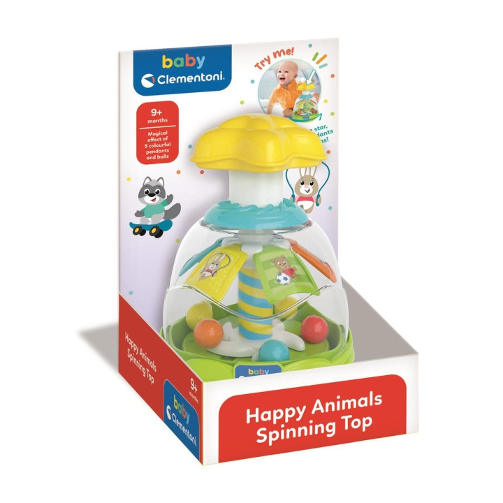 Clementoni Animal Spinny Top (2024) i gruppen LEGETØJ, BØRN & BABY / Babyleg (0-3 år) / Aktivitetslegetøj hos TP E-commerce Nordic AB (D24902)