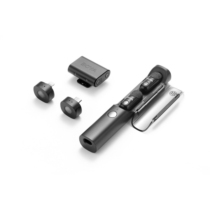 BOYA Mikrofon Transformable Magic 02 - USB-C, 3.5mm, Lightning i gruppen HJEMMEELEKTRONIK / Lyd & billede / Håndholdte mikrofoner hos TP E-commerce Nordic AB (D24938)