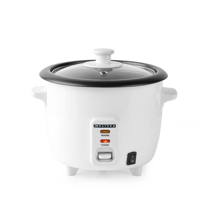 MELISSA Riskoger | 0,6 l | 300 W | non-stick belægning | aftagelig skål | dampkurv | holde-varm-funktion | automatisk slukning | hvid i gruppen HJEM, HUS & HAVE / Husholdningsapparater / Ris- & Æggekogere hos TP E-commerce Nordic AB (D24967)