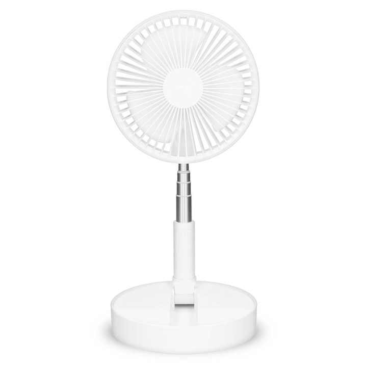 Trebs Portabel flexibel bordsfläkt och 20 cm piedestalfläkt med litiumjonbatteri Vit i gruppen HJEM, HUS & HAVE / Ventilator & Klima apparater / Ventilatorer hos TP E-commerce Nordic AB (D24987)
