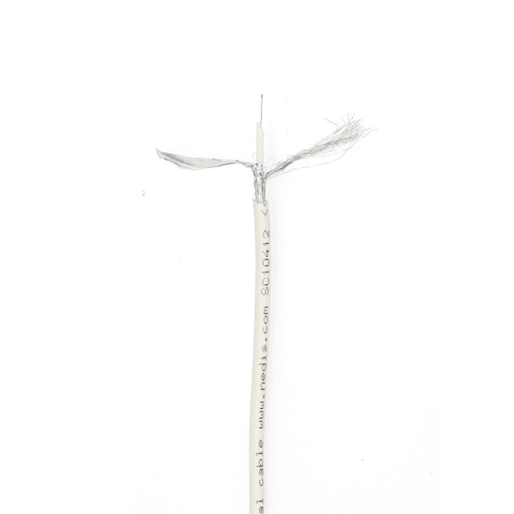 Nedis Coax Kabel På Rulle | Mini Coax | Dobbelt afskærmet | ECA | 20.0 m | Coax | PVC | Hvid | Folie i gruppen HJEMMEELEKTRONIK / Kabler og adaptere / Antennekabler og tilbehør / Antenne kabler hos TP E-commerce Nordic AB (D24992)