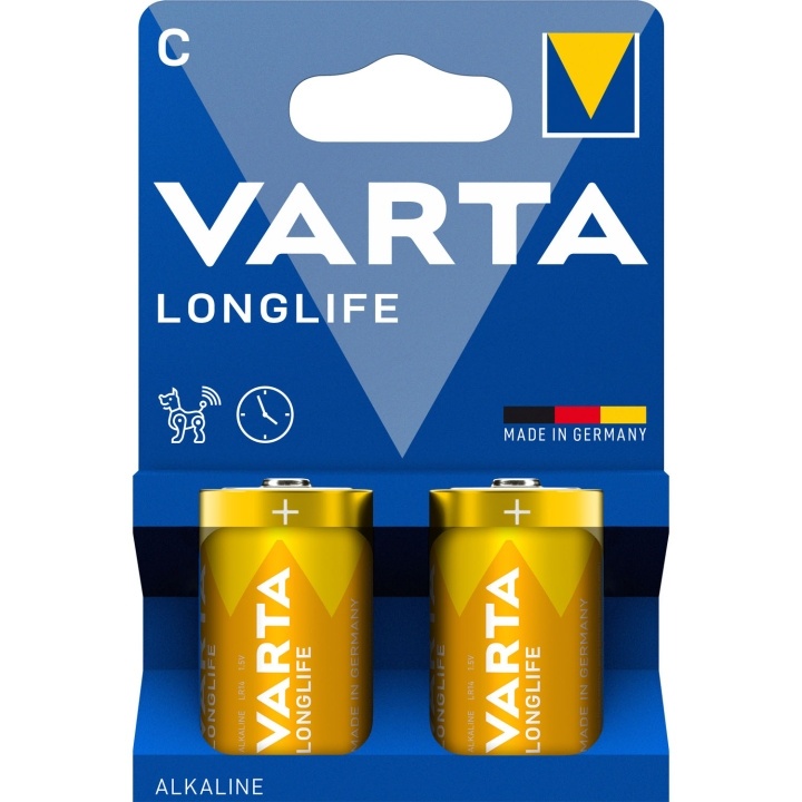 Varta Longlife C / LR14 Batteri 2-pack i gruppen HJEMMEELEKTRONIK / Batterier og opladere / Batterier hos TP E-commerce Nordic AB (D25023)