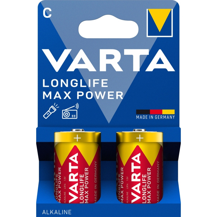 Varta Longlife Max Power C / LR14 Batteri 2-pack i gruppen HJEMMEELEKTRONIK / Batterier og opladere / Batterier hos TP E-commerce Nordic AB (D25025)