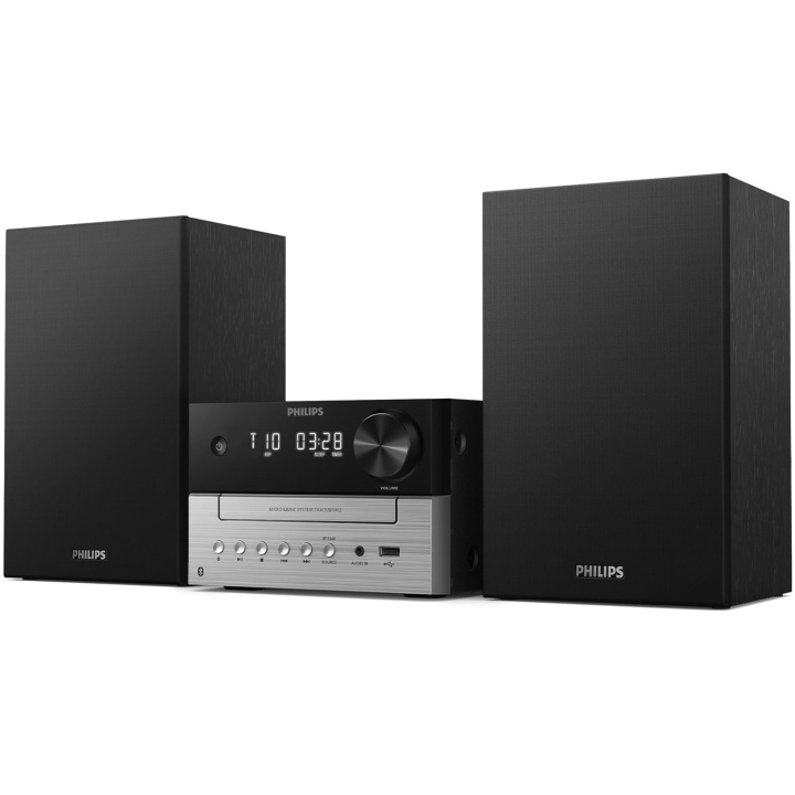 Philips Musik-anläggning Radio CD USB Bluetooth TAM3505MKII/12 Svart/Silver i gruppen HJEMMEELEKTRONIK / Lyd & billede / Hjemmebiograf, HiFi & Bærbar / Radio og vækkeure / Radio hos TP E-commerce Nordic AB (D25028)