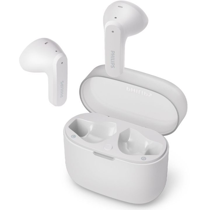Philips Hörlurar In-Ear TWS Dynamisk bas Vit i gruppen HJEMMEELEKTRONIK / Lyd & billede / Hovedtelefoner & Tilbehør / Hovedtelefoner hos TP E-commerce Nordic AB (D25031)