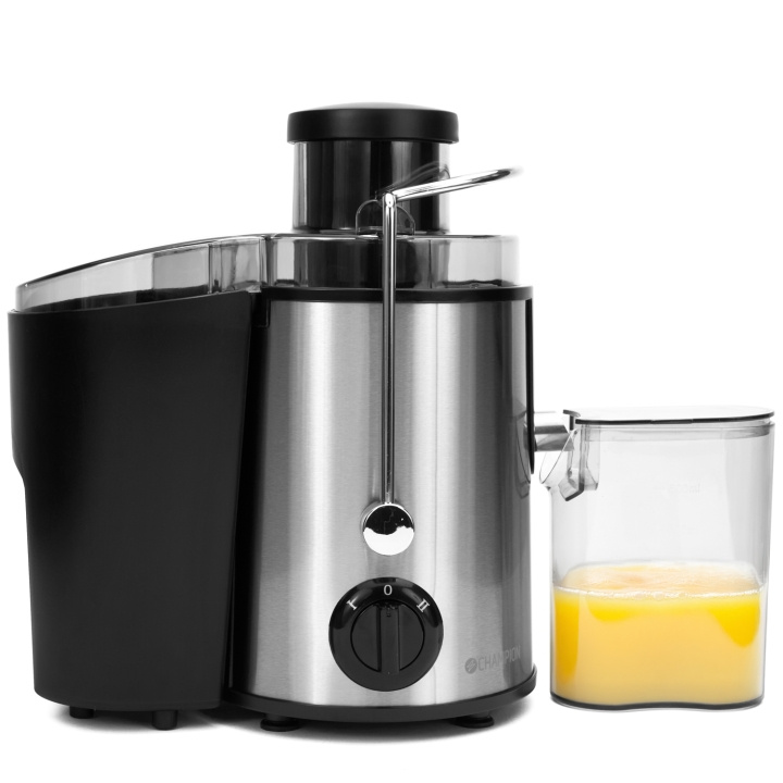 Champion Råsaftcentrifug 0,5L 600W RS400 Rostfri/Svart i gruppen HJEM, HUS & HAVE / Husholdningsapparater / Vand & Juice / Juicepresser hos TP E-commerce Nordic AB (D25033)