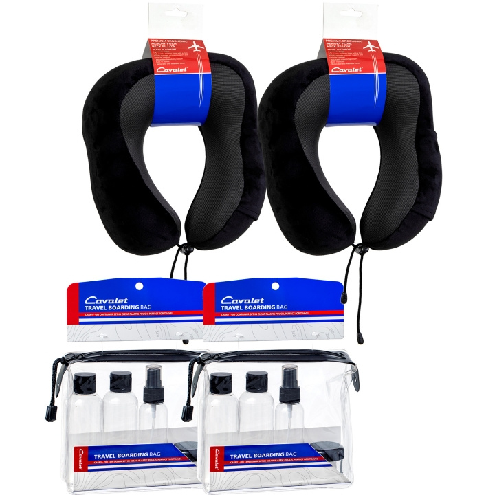 Cavalet Resekit 7 (2st Nackkuddar, 2set Reseflaskor) i gruppen SPORT, FRITID & HOBBY / Rejsetilbehør / Andet hos TP E-commerce Nordic AB (D25040)