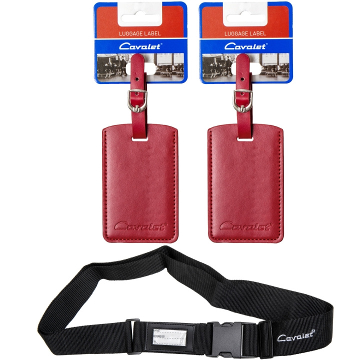 Cavalet Resekit 10 (Bagagerem, 2st Bagagetag Röd) i gruppen SPORT, FRITID & HOBBY / Rejsetilbehør / Andet hos TP E-commerce Nordic AB (D25043)