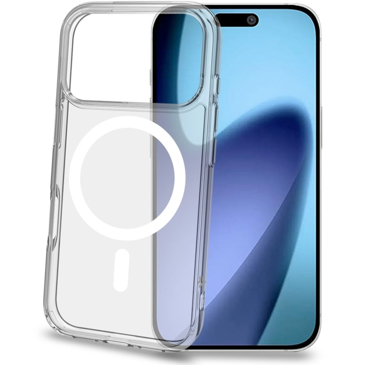 Celly Gelskinmag TPU Cover MagSafe-kompatibelt iPhone 17 Pro Transparent i gruppen SMARTPHONES & TABLETS / Mobil Beskyttelse / Apple / iPhone 17 hos TP E-commerce Nordic AB (D25058)