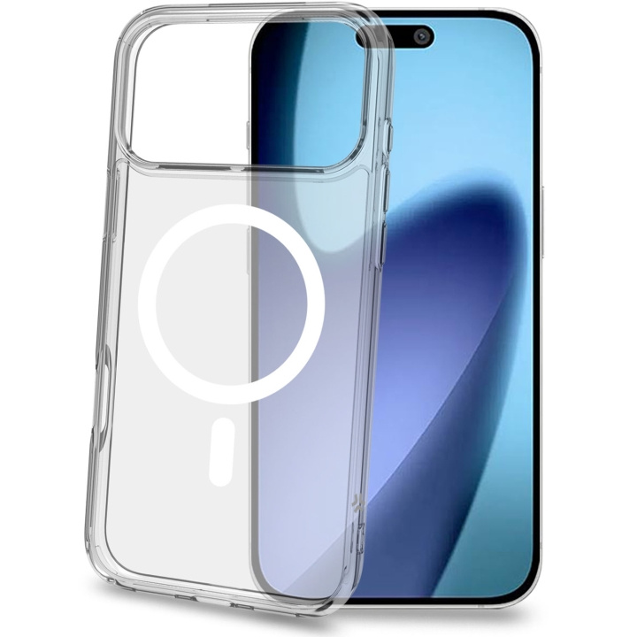Celly Gelskinmag TPU Cover MagSafe-kompatibelt iPhone 17 Pro Max Transparent i gruppen SMARTPHONES & TABLETS / Mobil Beskyttelse / Apple / iPhone 17 hos TP E-commerce Nordic AB (D25059)
