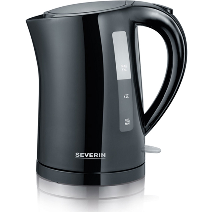 Severin Vattenkokare WK3498 1,5l Svart 2200W i gruppen HJEM, HUS & HAVE / Husholdningsapparater / Vand & Juice / Elkedel hos TP E-commerce Nordic AB (D25061)