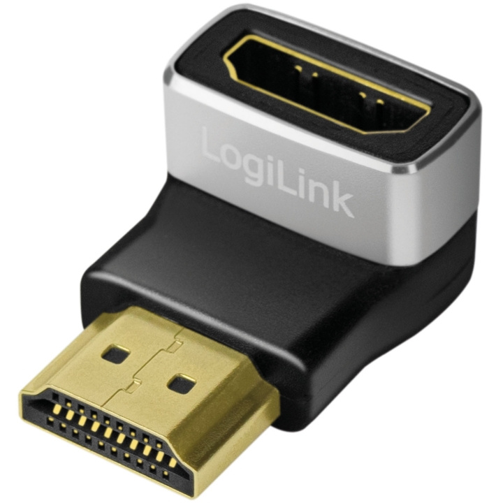 LogiLink HDMI-adapter Vinklad 90° Hane-Hona 8K/60 Hz i gruppen HJEMMEELEKTRONIK / Kabler og adaptere / HDMI hos TP E-commerce Nordic AB (D25077)