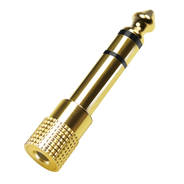 LogiLink Audioadapter 6,3mm hane - 3,5mm hona i gruppen HJEMMEELEKTRONIK / Kabler og adaptere / Audio Digital hos TP E-commerce Nordic AB (D25085)