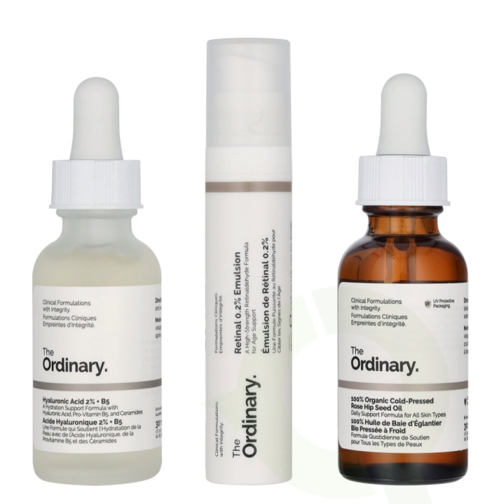 The Ordinary The Nightly Set 75 ml Emulsion 15ml/Rose Hip Seed Oil 30ml/Hyaluronic Acid 2% + B5 30ml i gruppen SKØNHED & HELSE / Hudpleje / Ansigt / Hudserum hos TP E-commerce Nordic AB (D25287)