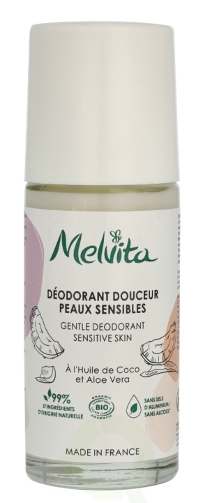 Melvita Les Essentiels Deodorant Roll-On 50 ml For Sensitive Skin i gruppen SKØNHED & HELSE / Duft & Parfume / Deodorant / Deo for hende hos TP E-commerce Nordic AB (D25319)