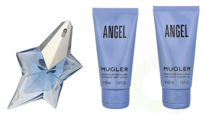 Thierry Mugler Angel Giftset 125 ml Edp Spray 25ml/Body Lotion 50ml/Shower Gel 50ml i gruppen SKØNHED & HELSE / Duft & Parfume / Parfume / Parfume kasser hos TP E-commerce Nordic AB (D25331)
