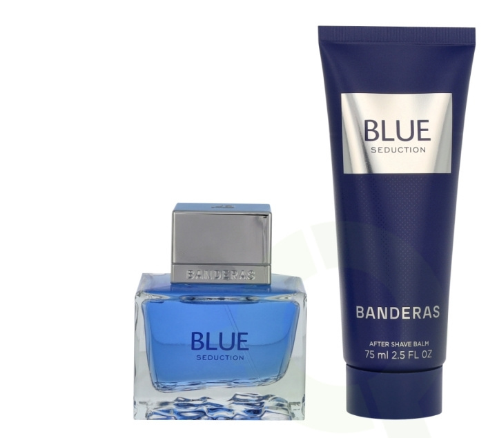 Antonio Banderas A. Banderas Blue Seduction Giftset 125 ml Edt Spray 50 ml/After Shave Balm 75 ml i gruppen SKØNHED & HELSE / Duft & Parfume / Parfume / Parfume kasser hos TP E-commerce Nordic AB (D25421)