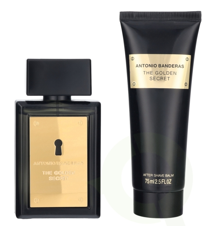 Antonio Banderas A. Banderas The Golden Secret Giftset 125 ml Edt Spray 50 ml/After Shave Balm 75 ml i gruppen SKØNHED & HELSE / Duft & Parfume / Parfume / Parfume kasser hos TP E-commerce Nordic AB (D25423)