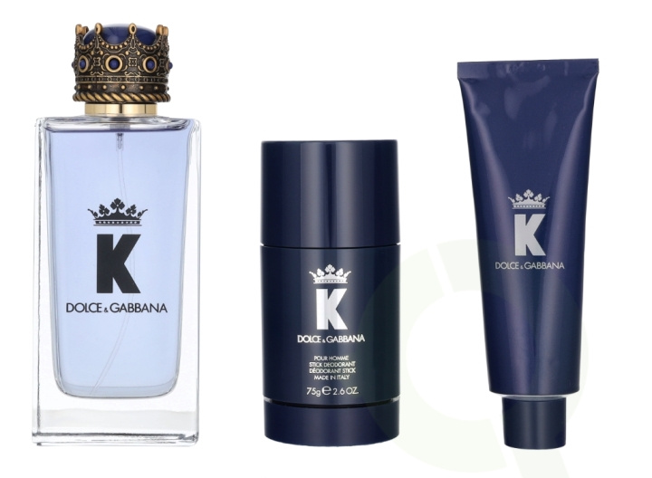 Dolce & Gabbana K Giftset 225 ml Edt Spray 100 ml/Shower Gel 50 ml/Deo Stick 75 ml i gruppen SKØNHED & HELSE / Duft & Parfume / Parfume / Parfume kasser hos TP E-commerce Nordic AB (D25488)