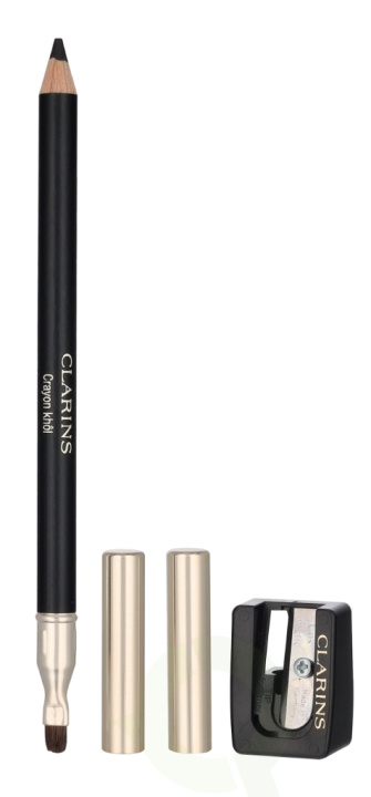 Clarins Crayon Khol Long-Lasting Eye Pencil w/Brush & Sharp. 1.05 g #01 Carbon Black i gruppen SKØNHED & HELSE / Makeup / Øjne og øjenbryn / Eyeliner / Kajal hos TP E-commerce Nordic AB (D25565)