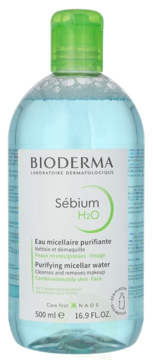 Bioderma Sebium H2O Micellar Water 500 ml i gruppen SKØNHED & HELSE / Makeup / Makeup fjerner hos TP E-commerce Nordic AB (D25639)