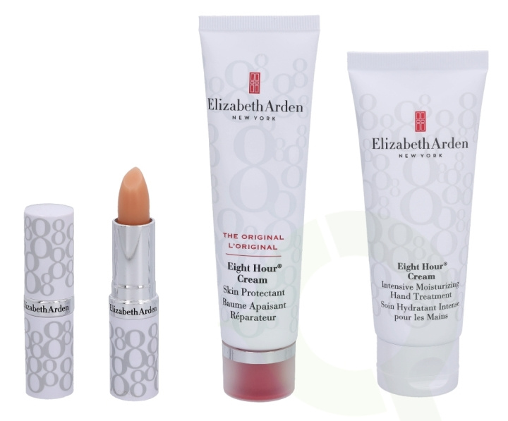 Elizabeth Arden E.Arden Eight Hour Beauty Must Haves Set 128.7 ml Hand Cream 75ml/Cream 50ml/Lip Prot. Stick 3,7gr i gruppen SKØNHED & HELSE / Gaveæske / Gaveæske til hende hos TP E-commerce Nordic AB (D25684)
